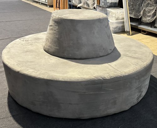 2x Circular Sofas For Sale 2x Circular Sofas For Sale