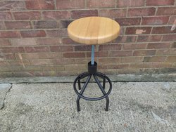 Secondhand Industrial Style High Bar Stool For Sale