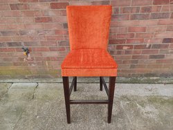 Secondhand Orange High Bar Stool For Sale