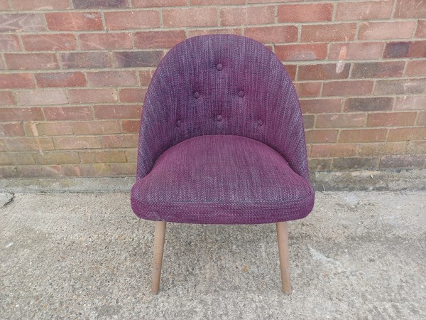 Secondhand Purple Tub Chair For Sale