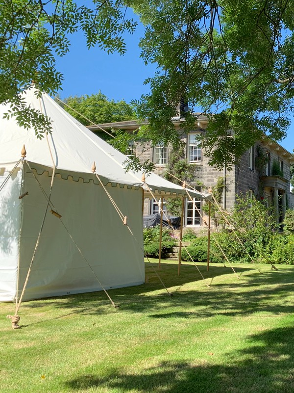 Secondhand 6.1m x 6.1m Traditional Barkers Pole Marquee