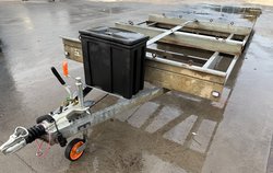 Four Fixed Toilet Positions Flat Bed Trailer For Sale