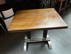 Heavy Duty Bistro Style Table with Retro Base