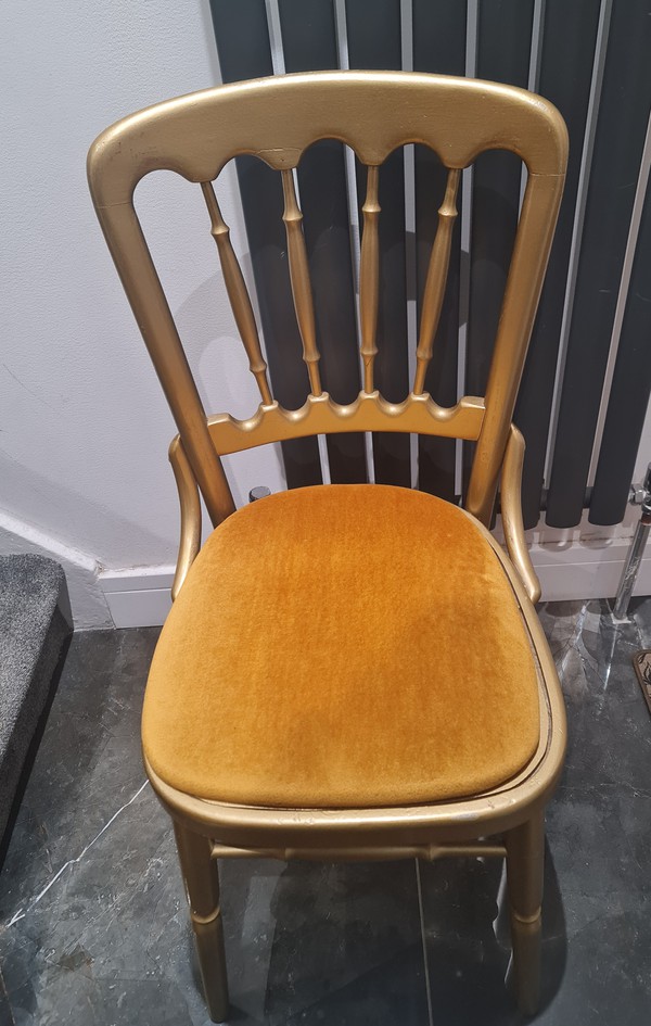 Secondhand 100x Gold Cheltenham Chairs For Sale