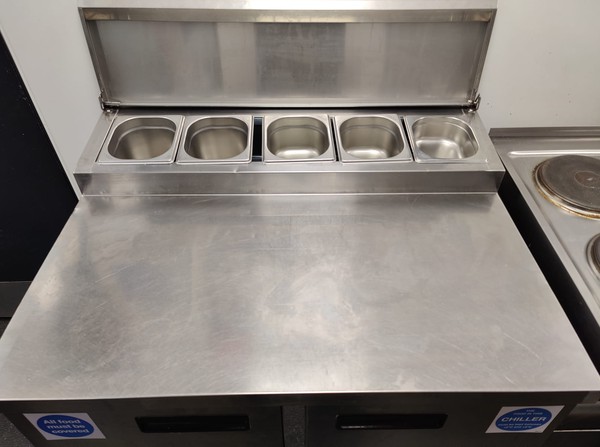 Secondhand Polar G-Series Pizza Prep Counter Fridge