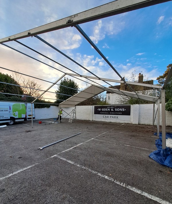 9m x 9m Clearspan Marquee