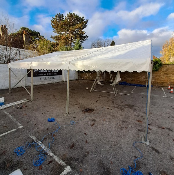 Used 9m x 9m Clearspan Marquee For Sale