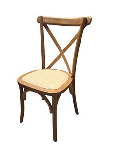 Cross back stacking banqueting chairs