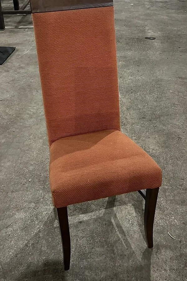 32x Orange Fabric Dining Chair For Sale