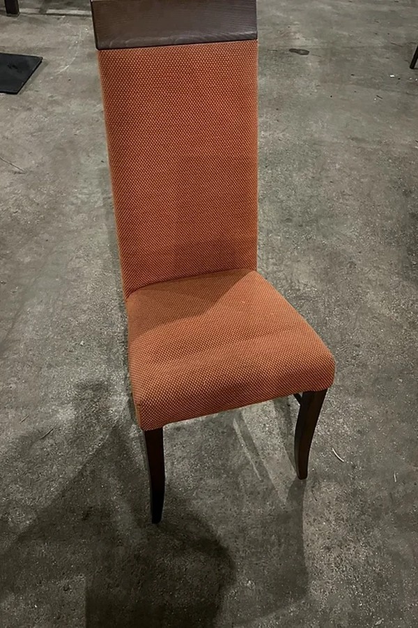 Secondhand 32x Orange Fabric Dining Chair