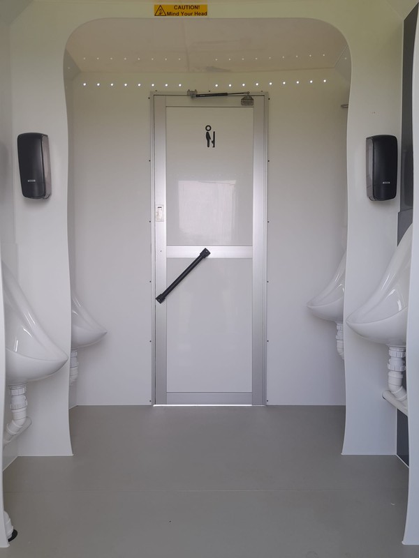 Selling New - High Capacity 10 Bay + Urinal Toilet Trailer