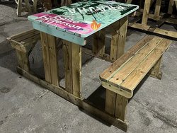 Secondhand Picnic Table And Benches 6 Seater For Sale