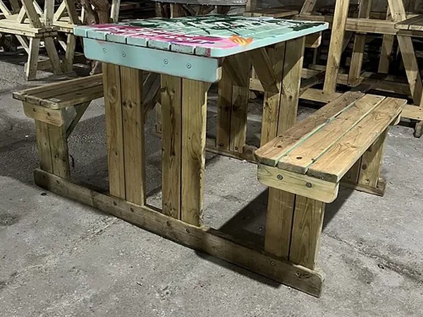 Picnic Table And Benches 6 Seater For Sale