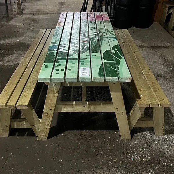 3x Picnic Table With Separate Benches 8 Seater For Sale