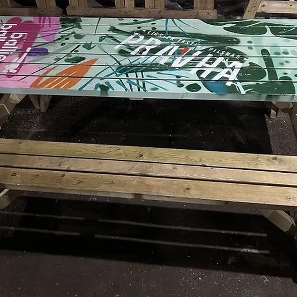 Secondhand 3x Picnic Table With Separate Benches 8 Seater For Sale