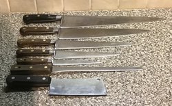 Secondhand Sabatier Chef Knives Set For Sale