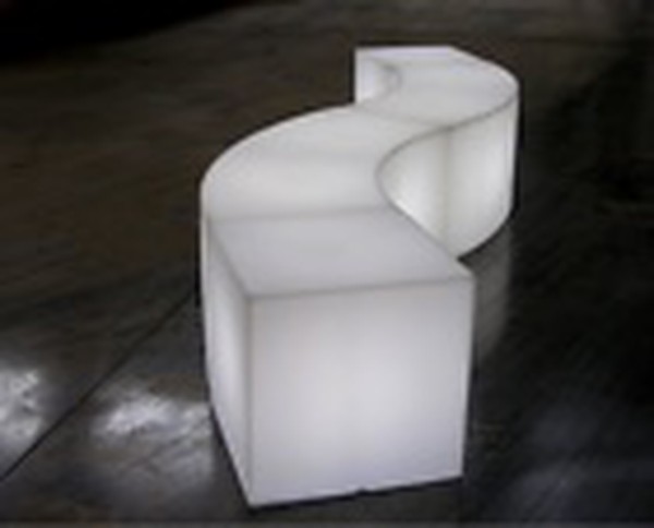 Light Box "Snake" Curved modular event furniture - SLIDE Design