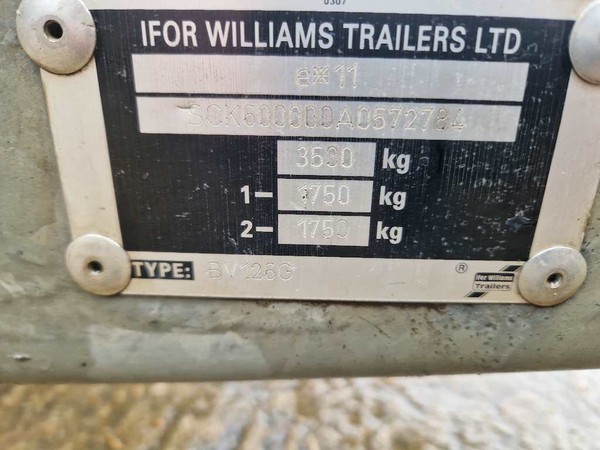 Buy Used Ifor Williams Box trailer