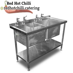 Commercial deep double sink for sale