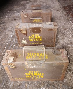 Secondhand 4x Wooden Ammo Boxes For Sale