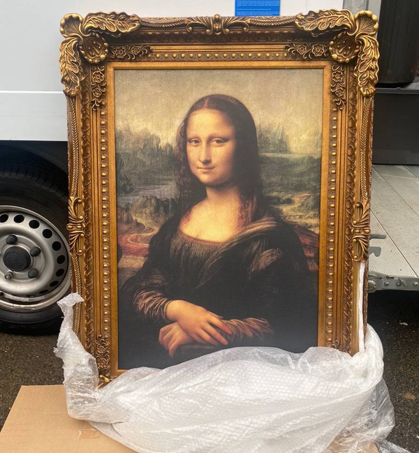 Replica Large Framed Mona Lisa