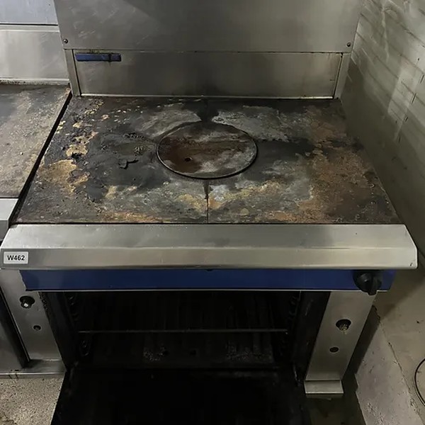 2x Oven With Flat Top Griddle For Sale