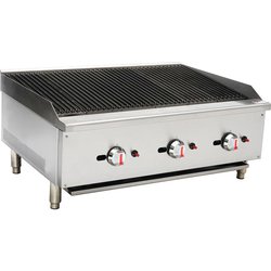 Secondhand Triple Control Gas Countertop Charbroiler For Sale