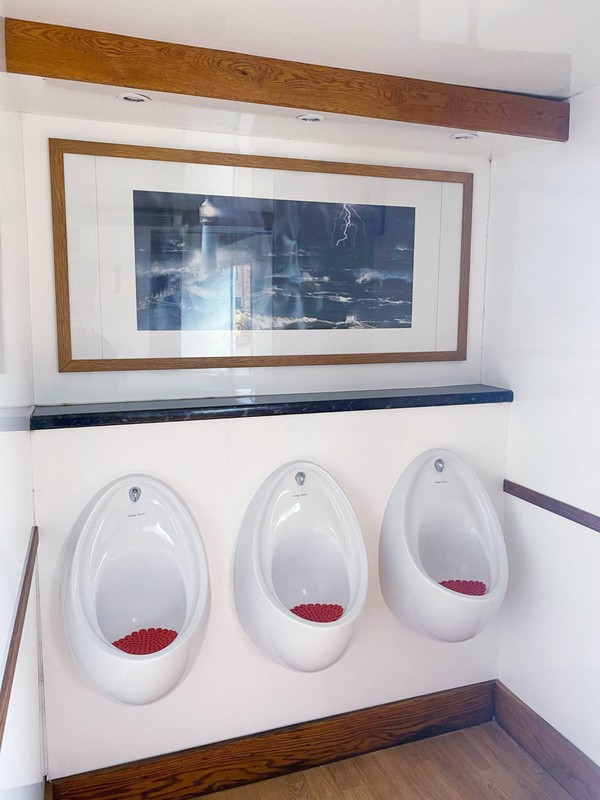 Three gents Urinals