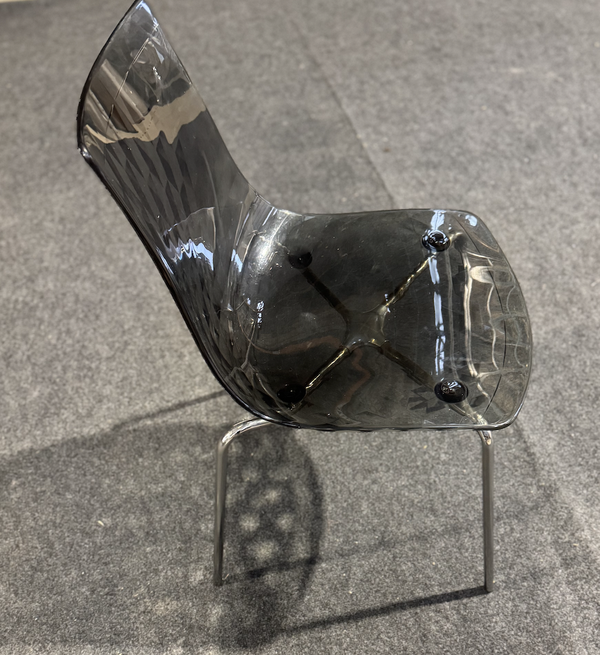 Grey polycarbonate chairs