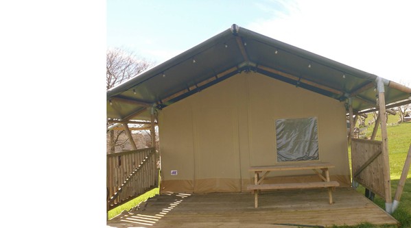 Safari tent porch