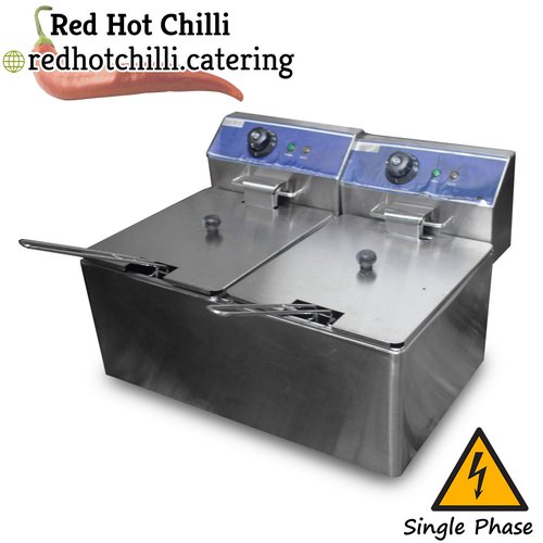 Red One Counter Top Twin Tank Fryer (Ref: RHC8631) - Warrington, Cheshire Red One Counter Top Twin Tank Fryer (Ref: RHC8631) - Warrington, Cheshire