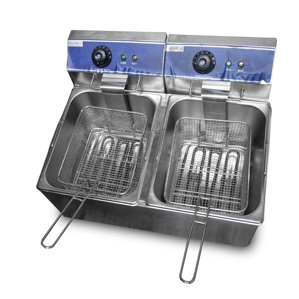 Red One Counter Top Twin Tank Electric Fryer