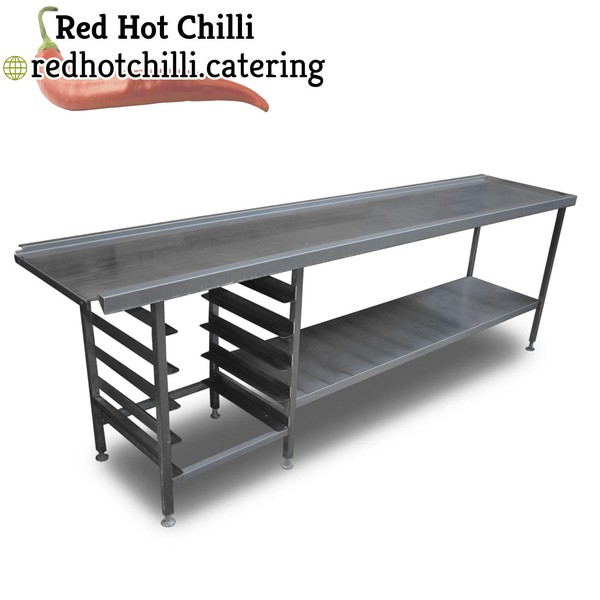 2.7m Stainless Steel Dishwasher Bench  (Ref: 1854)