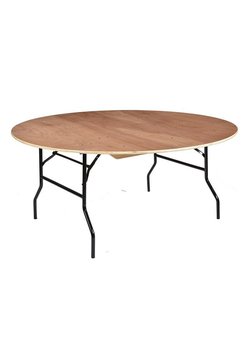 5ft Wooden Round Folding Banqueting Tables