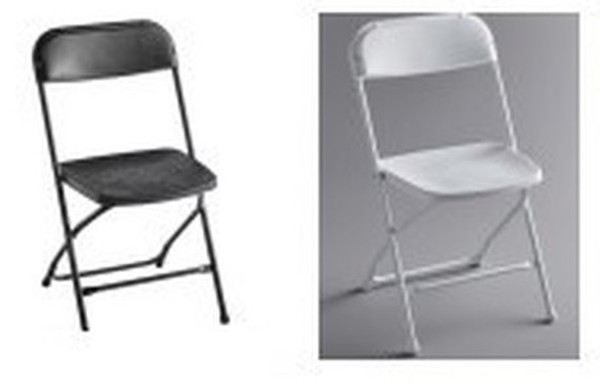 Black and White New Folding Chairs