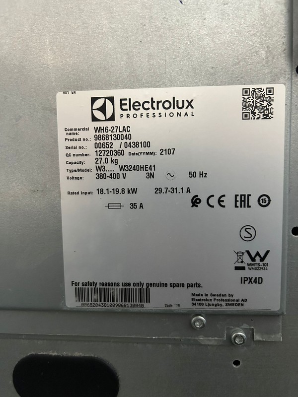 Used Electrolux WH6-27LAC