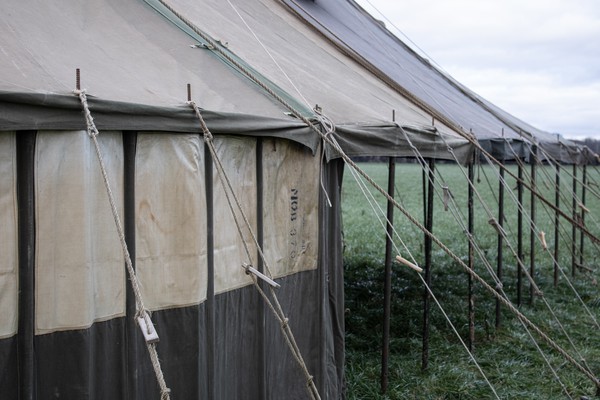 3x 1940/50's WWII Canvas Mess Tents