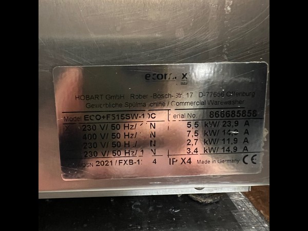 Buy Hobart Ecomax Under Counter Dishwasher