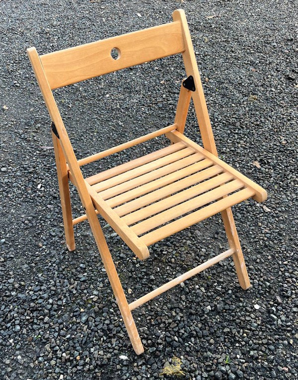 IKEA Terje wooden folding chairs