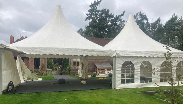 Secondhand Used 2x Roder Witches Hats Marquees For Sale