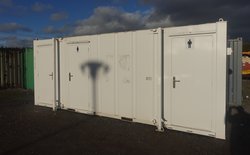 Secondhand Used 21' x 9' Anti Vandal 2+1 Toilet And Shower For Sale