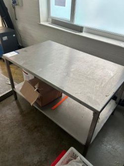 1.5m stainless steel prep table for sale