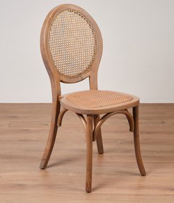 Unused 30x Greywashed Rattan Back Chairs For Sale