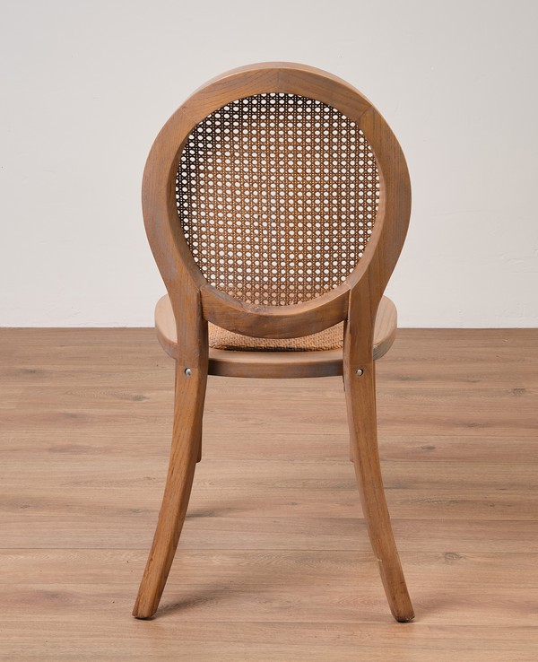 New 30x Greywashed Rattan Back Chairs