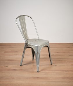 New 100x Silver Tolix Style Chairs For Sale