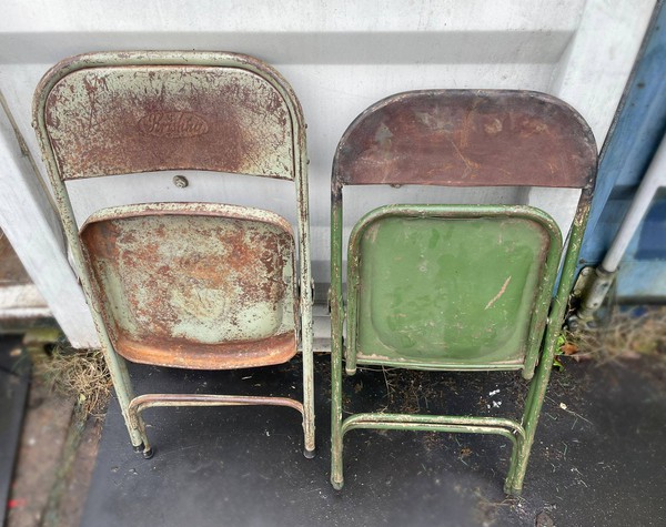 Folding vintage chairs