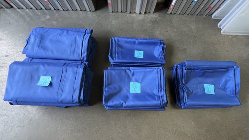 'Ocean Blue' fabric for pipe and drape 'Ocean Blue' fabric for pipe and drape