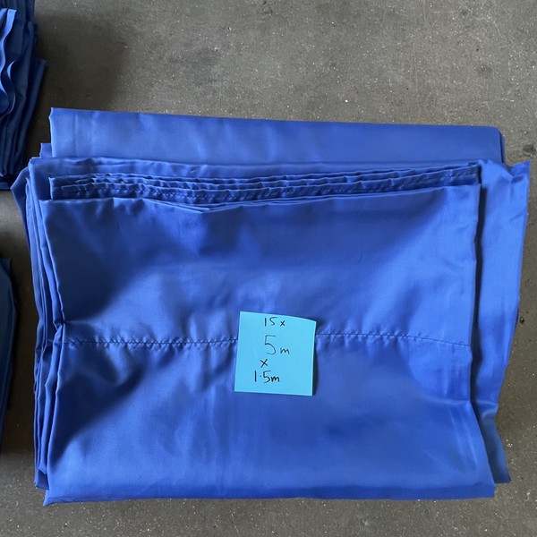 Blue fabric for party decoration