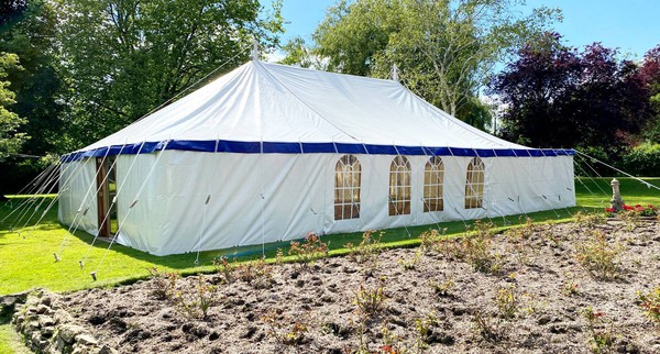 White PVC wedding marquee for sale