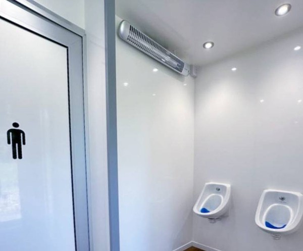 2 + 1 toilet trailer with urinals Peagreen